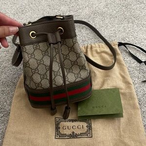 Gucci Ophidia Mini GG Bucket Bag